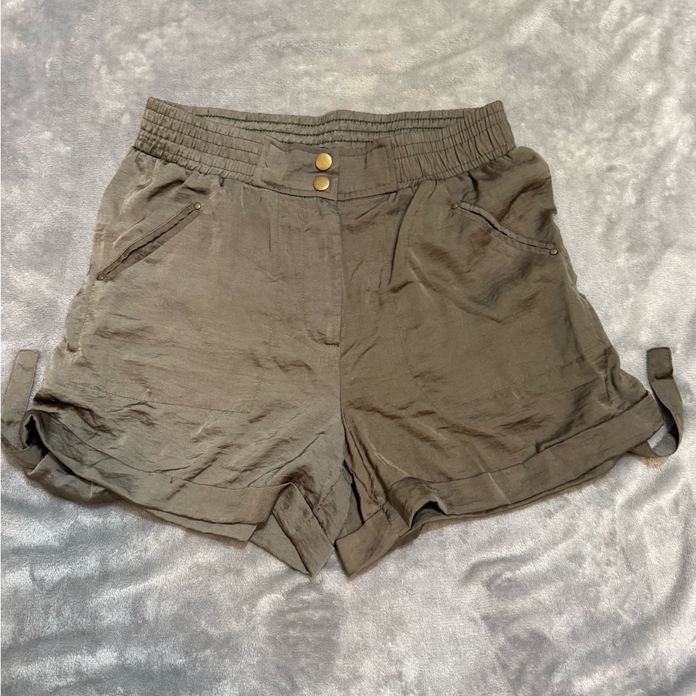 Women's Casual Green Shorts